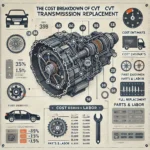 Is your CVT failing? Discover the CVT Transmission Replacement cost, common issues, and ways to save money on repairs. Learn more now!