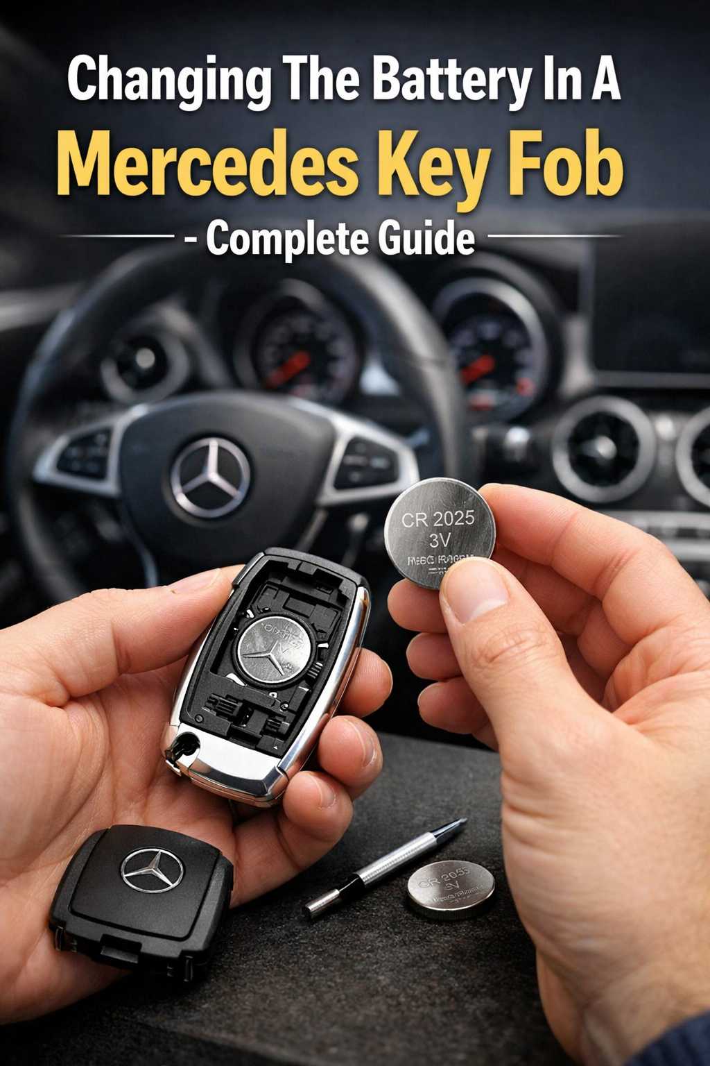 Changing The Battery In A Mercedes Key Fob