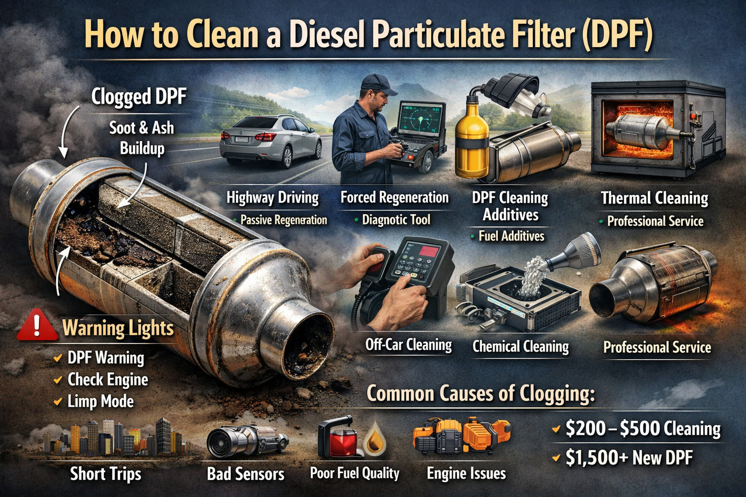 How to clean diesel particulate filter – Complete Guide, Causes & Fixes ...